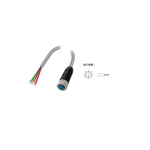 M12(A-code)8芯预铸连接器