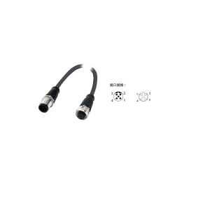 M12(B-code)双端预铸连接器