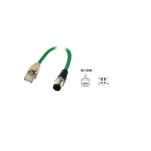 RJ45+M12(D-code)针端连接器